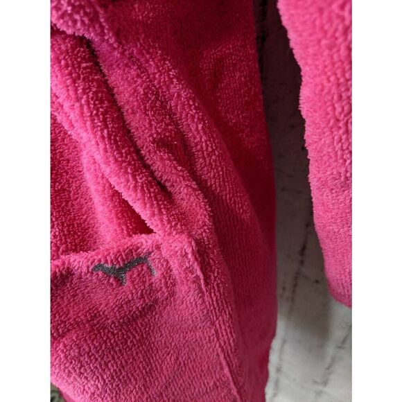 Victoria Secret Pink Y2K Terry Cloth Robe with tie Pockets Spell out on the - Picture 10 of 10